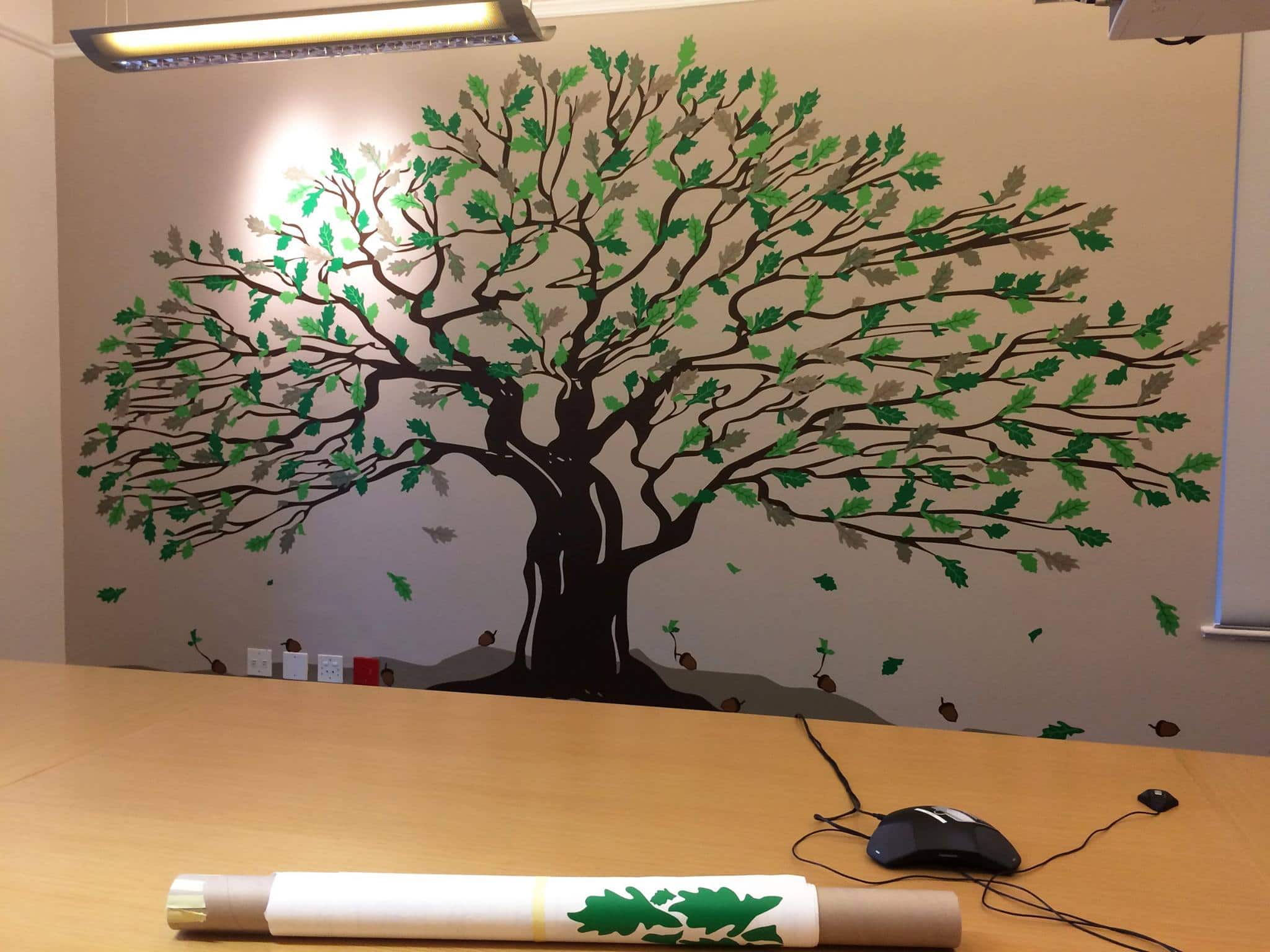 Allan Gray Oak tree Wallart Studios